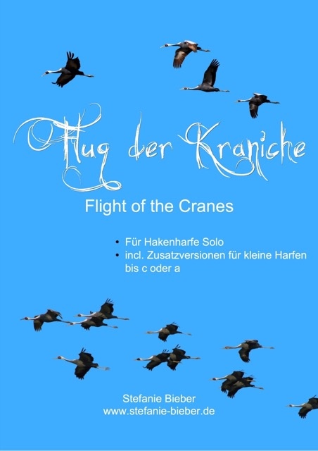 Harfennoten Flug der Kraniche Titelseite